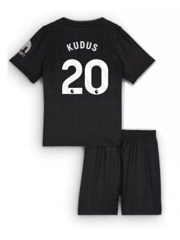 Tottenham Hotspur Mohammed Kudus #20 Auswärts Trikotsatz für Kinder 2025-26 Kurzarm (+ Kurze Hosen)